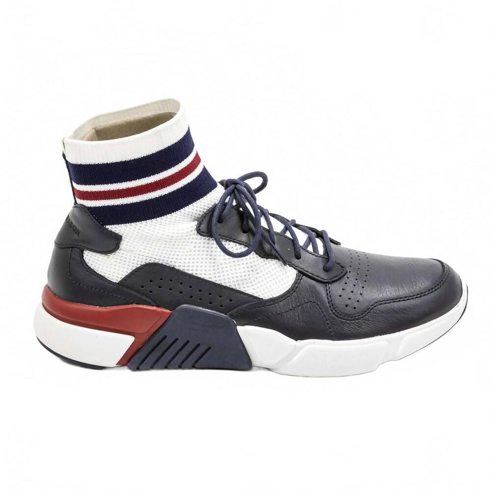 NEW MARK NASON men's block varsity shoes in navy